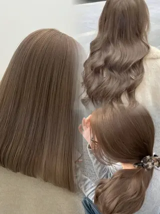 カラー 透明感ベージュ🎀 Anju/渋谷🎀のヘアスタイル
