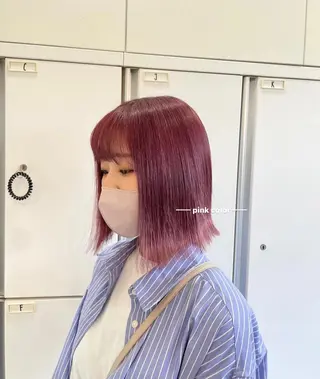 ミディアム カラー nanaka :のヘアスタイル