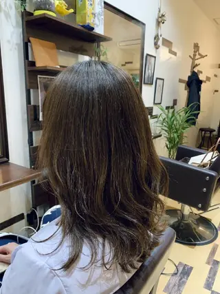 ミディアム カラー サトウ シューイチのヘアスタイル