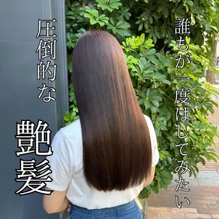 ロング 髪質改善/縮毛矯正 /美髪カラー/こてのヘアスタイル