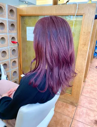 セミロング カラー ✨髪質改善専門店✨ QOLU✨のヘアスタイル