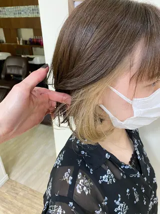 ショート カラー SALOWIN栄 高須大貴のヘアスタイル