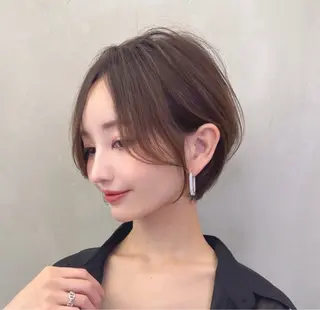 ショート ハクヤ心斎橋 パーマ/縮毛矯正のヘアスタイル