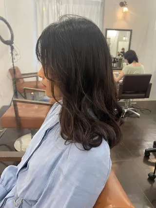 セミロング カラー パーマ ヘアアレンジ メンズ キッズ ネイル マツエク・マツパ 久木原 ゆりのヘアスタイル