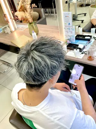 メンズ 鎌倉/アレンジ/暗髪 /髪質改善/ ユキミのヘアスタイル