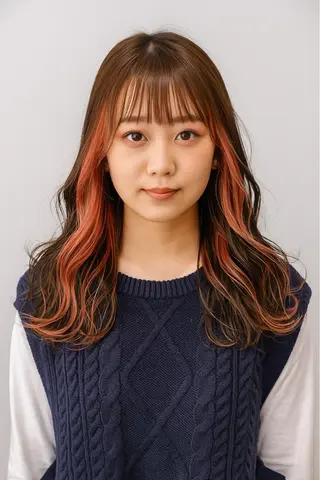 ミディアム カラー 年間1500人担当 代表　南一路のヘアスタイル