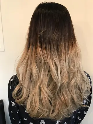 ロング カラー パーマ、髪質改善 川崎祐介のヘアスタイル
