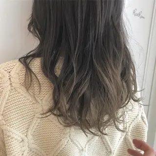 セミロング カラー ヤマモト マイのヘアスタイル