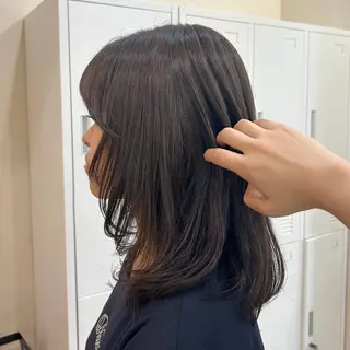 ミディアム MIDORI🎀 透明感/ベージュのヘアスタイル