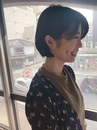 ショート 丹羽大喜 縮毛矯正/美髪矯正のヘアスタイル