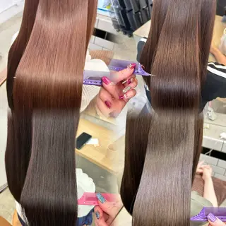 ロング カラー 🎀暖色カラー🎀 ♡yurika♡のヘアスタイル