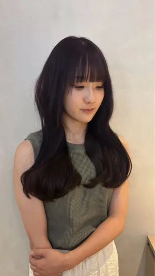 ロング ★梅田お洒落カラー ちどり★のヘアスタイル