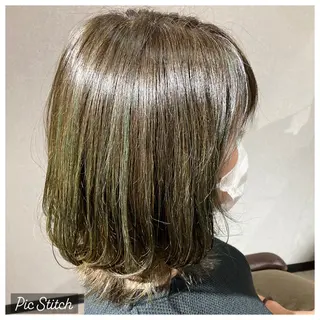 ミディアム 一瀬 理絵のヘアスタイル
