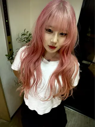 セミロング 🐶カラーモデル🐶 /心斎橋/文屋 颯のヘアスタイル