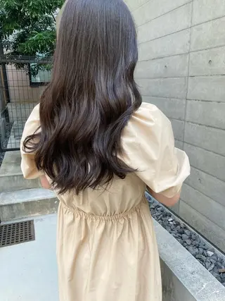 ロング ✨色持ちの良い艶 カラー✨蟹江真世のヘアスタイル