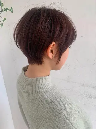 ショート カラー 京都大人女性ショート 徒歩1分/秋山のヘアスタイル