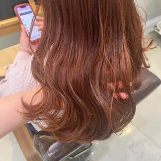 ロング カラー 川口 絵理のヘアスタイル