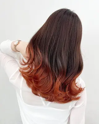 カラー セミロング 【公式】amble luxe池袋東口🩷のヘアスタイル