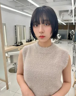 ミディアム 三鷹で1番ショート ボブをカットする新谷のヘアスタイル