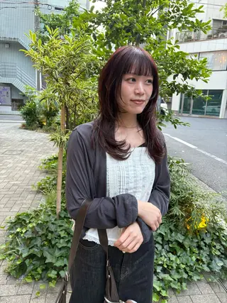 セミロング カラー eri kinjoのヘアスタイル