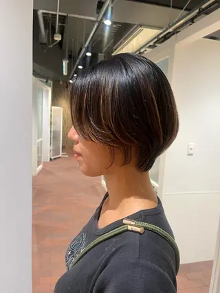 ショート マンツーマン 縮毛矯正/マユコのヘアスタイル
