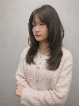 ロング カラー AIRI layer cut hairのヘアスタイル