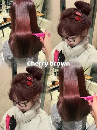 ロング しげ ゆりか/透明感 カラー/顔周りカットのヘアスタイル