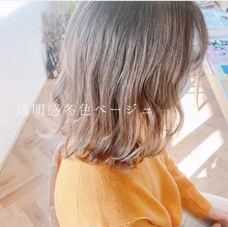 ミディアム カラー ヘアアレンジ メンズ キッズ ネイル マツエク・マツパ merc. 🌼せのおのヘアスタイル