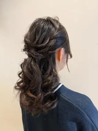 セミロング ヘアアレンジ 艶髪🌿美髪 大塚礼乃【西荻窪】のヘアスタイル