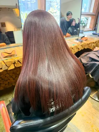 ロング 須藤 優真 切りっぱなしボブのヘアスタイル