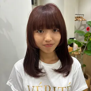 ミディアム カラー rion🪽鎌倉 /ツヤ髪・ハイトーンのヘアスタイル