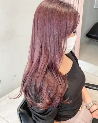 セミロング カラー 圧倒的透明感カラー nana🦕のヘアスタイル