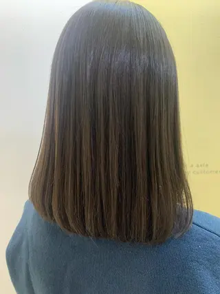 ミディアム カラー hub hair レイヤー/透明感のヘアスタイル