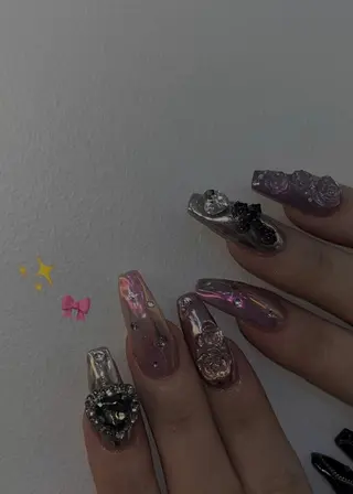 ネイル ˚✧⁺⭐︎༚moca miyuu⁎⁺˳✧༚のネイルデザイン