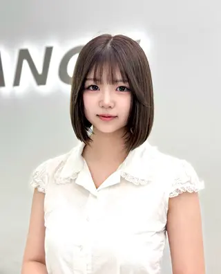 ショート カラー ヘアアレンジ 縮毛矯正🤍 盛れるボブ/ひかりのヘアスタイル