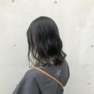 ミディアム カラー ヘアアレンジ 酸性縮毛矯正🧴韓国 レイヤー/髪質改善のヘアスタイル