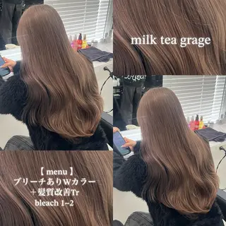 カラー 🩶透明感ブリーチ カラー🩶 maoのヘアスタイル