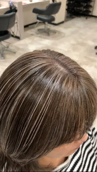 セミロング カラー 松田 まつだのヘアスタイル