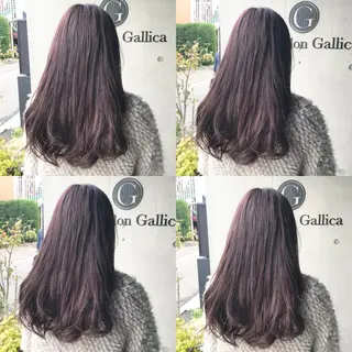セミロング カラー ヘアアレンジ 🫧柔色/トレンド カラー/川辺晴加のヘアスタイル