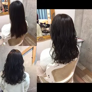 セミロング カラー 及川 光のヘアスタイル