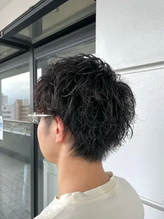パーマ メンズ 西村 れいのヘアスタイル