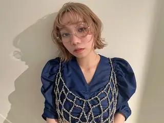 ミディアム カラー パーマ ヘアアレンジ 今井 由佳のヘアスタイル