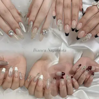 ネイル Bianca長津田 Mukae⋆.✶🖤のネイルデザイン