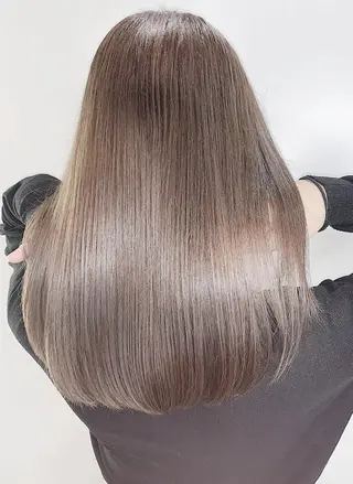 セミロング カラー 🌿ガクト 🌿艶髪透明感のヘアスタイル