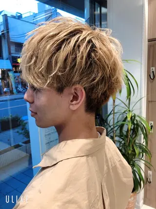 ショート カラー ヘアアレンジ メンズ メンズパーマ特化/ メッシュ/薫/店長のヘアスタイル