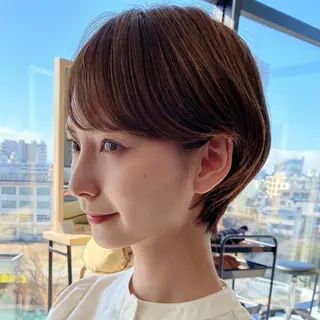 セミロング カラー ヘアアレンジ/柔らか 艶カラー/AKARIのヘアスタイル