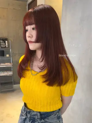 ロング カラー 暖色カラー/レイヤー 🌙 オノユリカのヘアスタイル