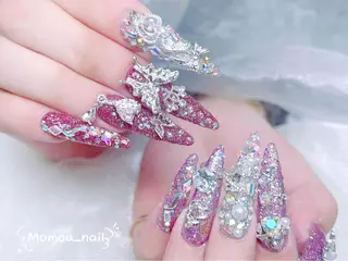ネイル MoMoA Nail ネイル長さ出し専門店のネイルデザイン