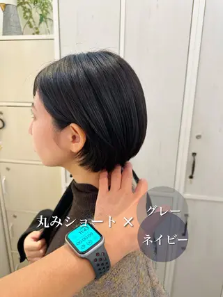 ショート カラー 👑銀座ショート/ 絶壁補正/金子涼👑のヘアスタイル