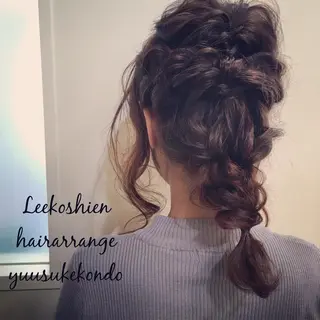 ミディアム セミロング ヘアアレンジ _WHITE高槻店 yusukeのヘアスタイル